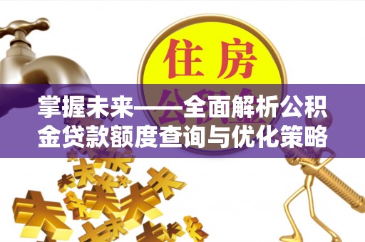 定南掌握未来——全面解析公积金贷款额度查询与优化策略