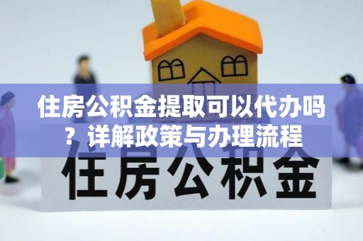 定南住房公积金提取可以代办吗？详解政策与办理流程